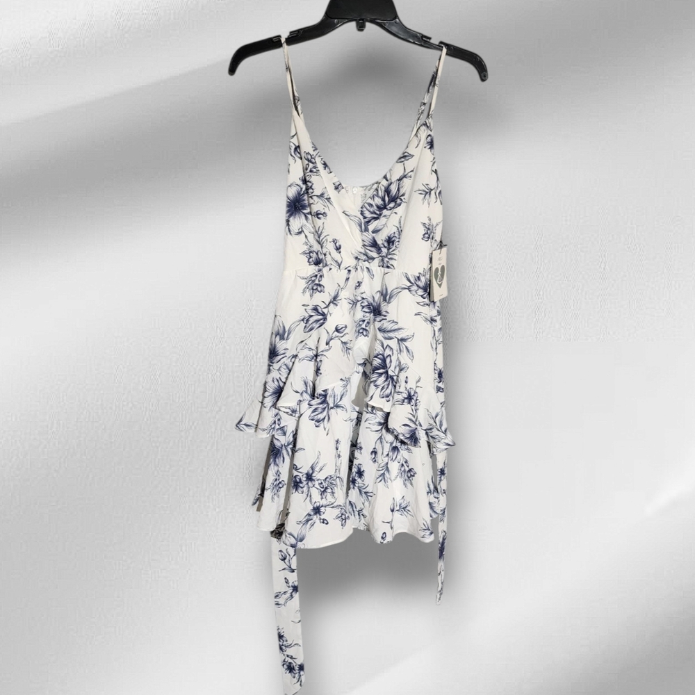 Iris White and Blue Camisole Dress NWT